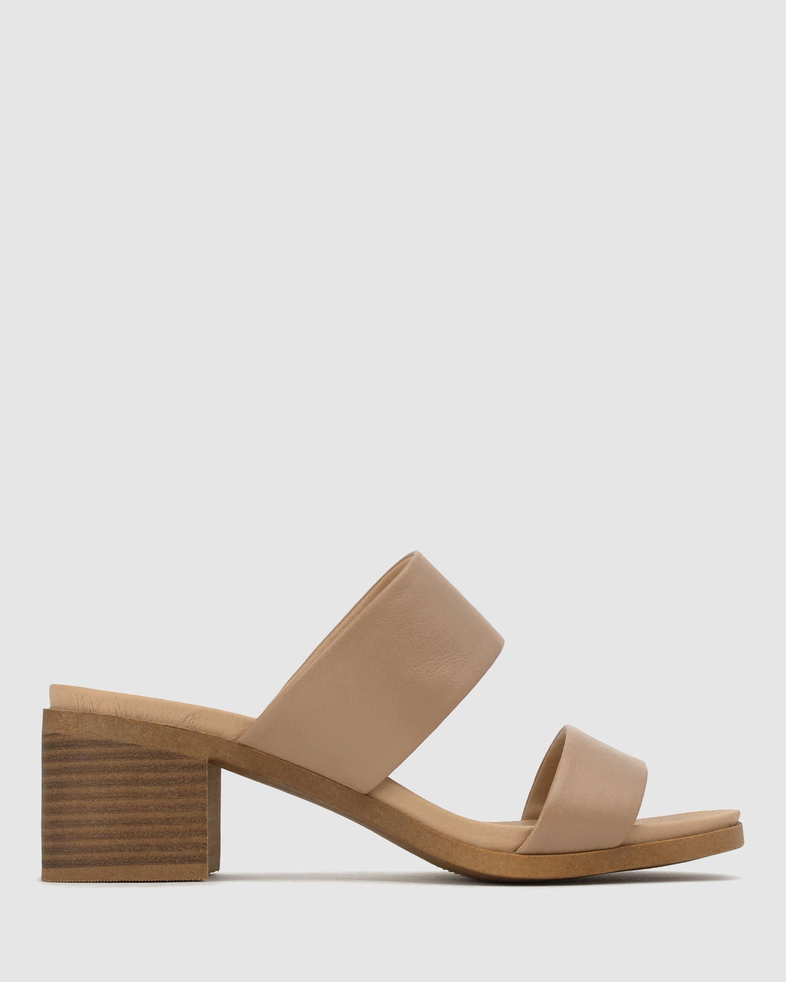 Nude block heel clearance mules