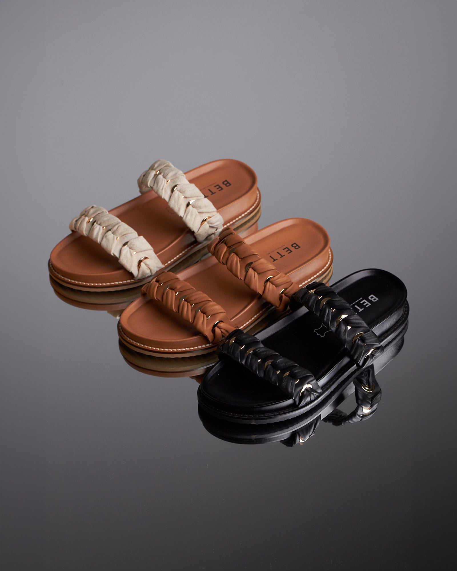 Betts leather hot sale slides