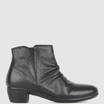 GINNY Leather Ankle Boots