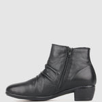 GINNY Leather Ankle Boots