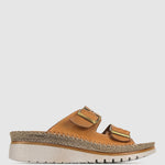 WISE Leather Wedge Espadrilles