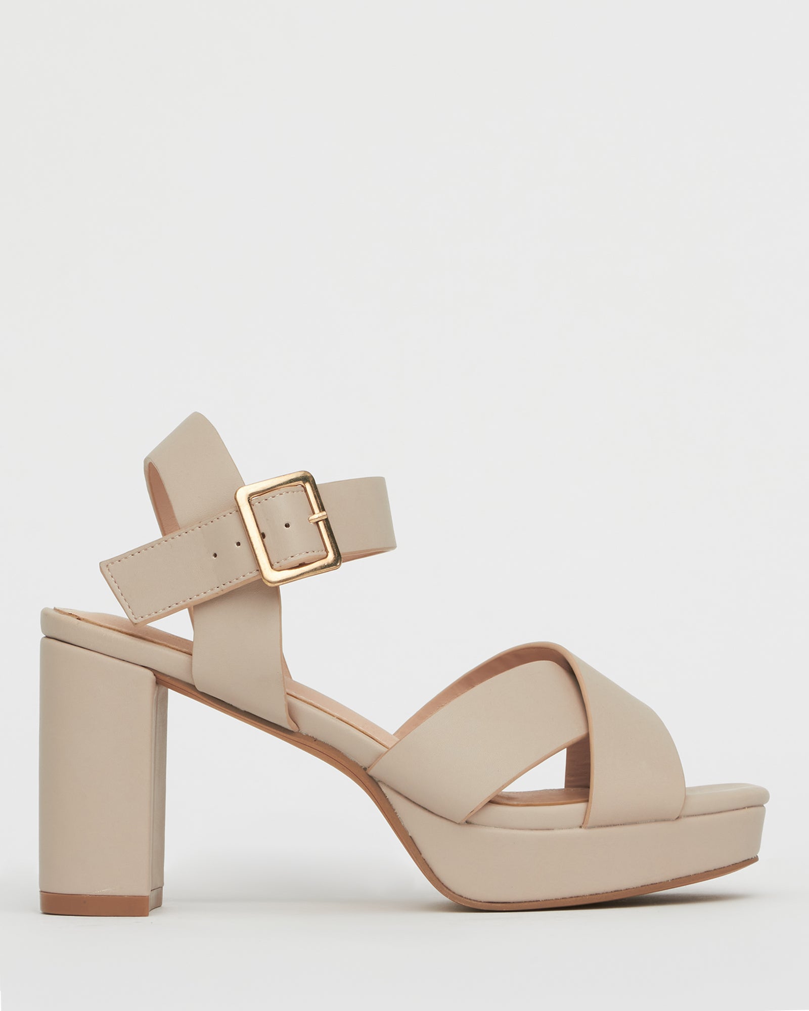 Buy BURROW Block Heel Platform Sandals by Betts online - Betts