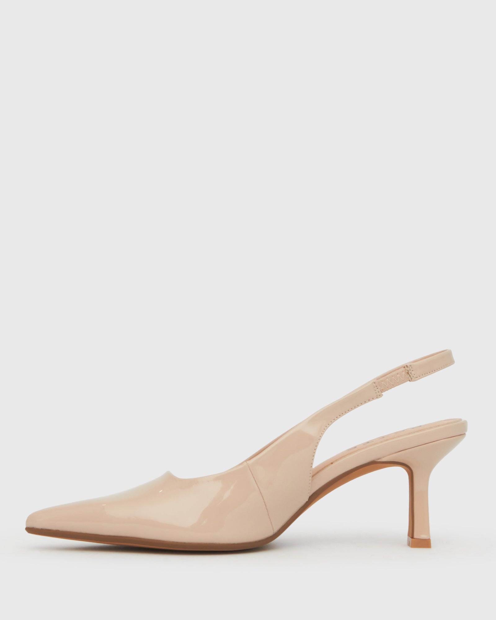 Nude sling shop back shoes