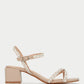 SHAY Diamante Low Heeled Sandals