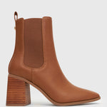 LENI Block Heel Ankle Boots