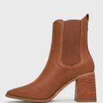 LENI Block Heel Ankle Boots