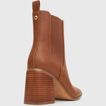 LENI Block Heel Ankle Boots