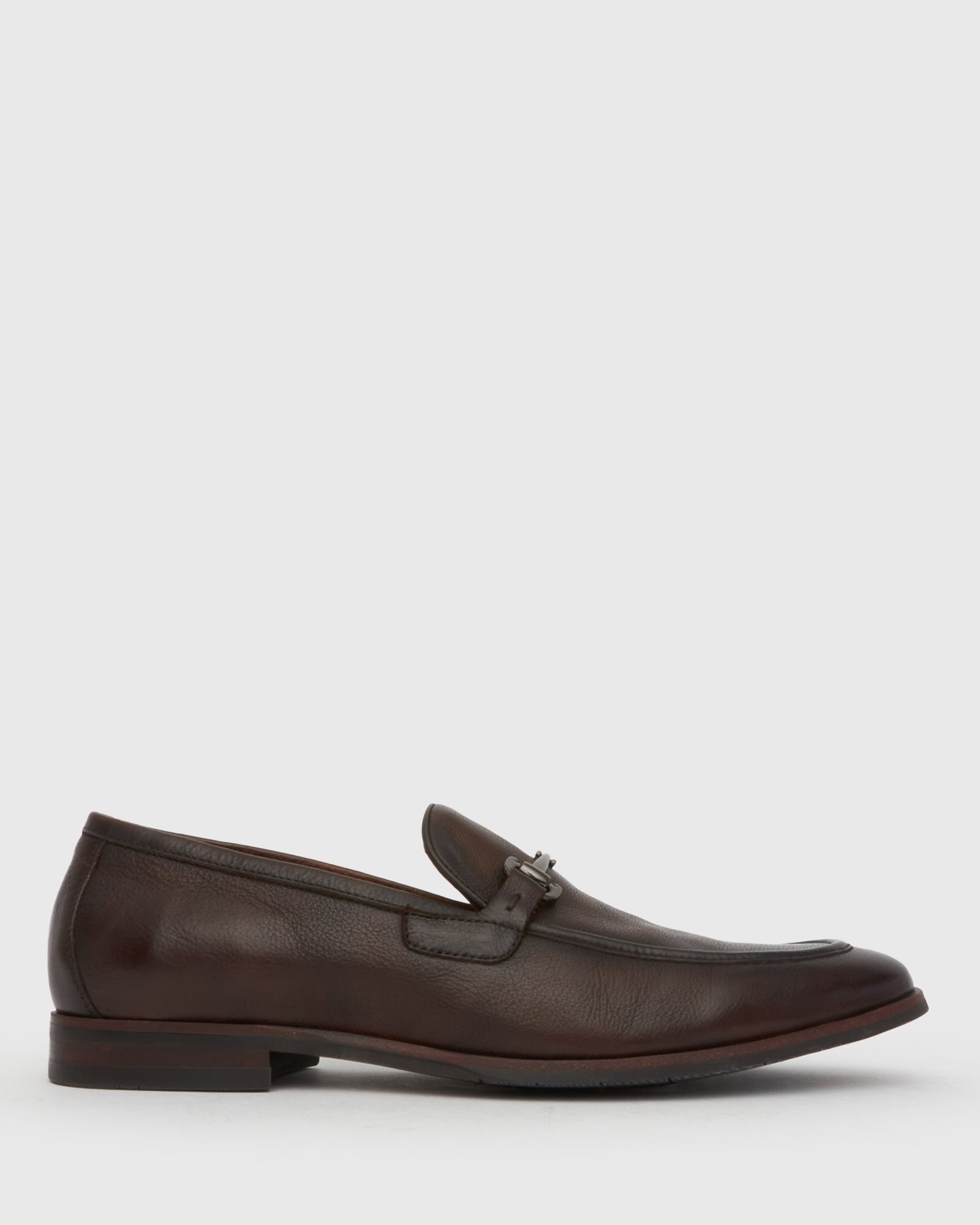 Buy NATE Leather Buckle Trim Loafers by Dakota online - Betts