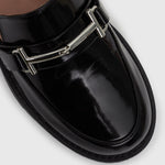 AGATHA Leather Heeled Loafers