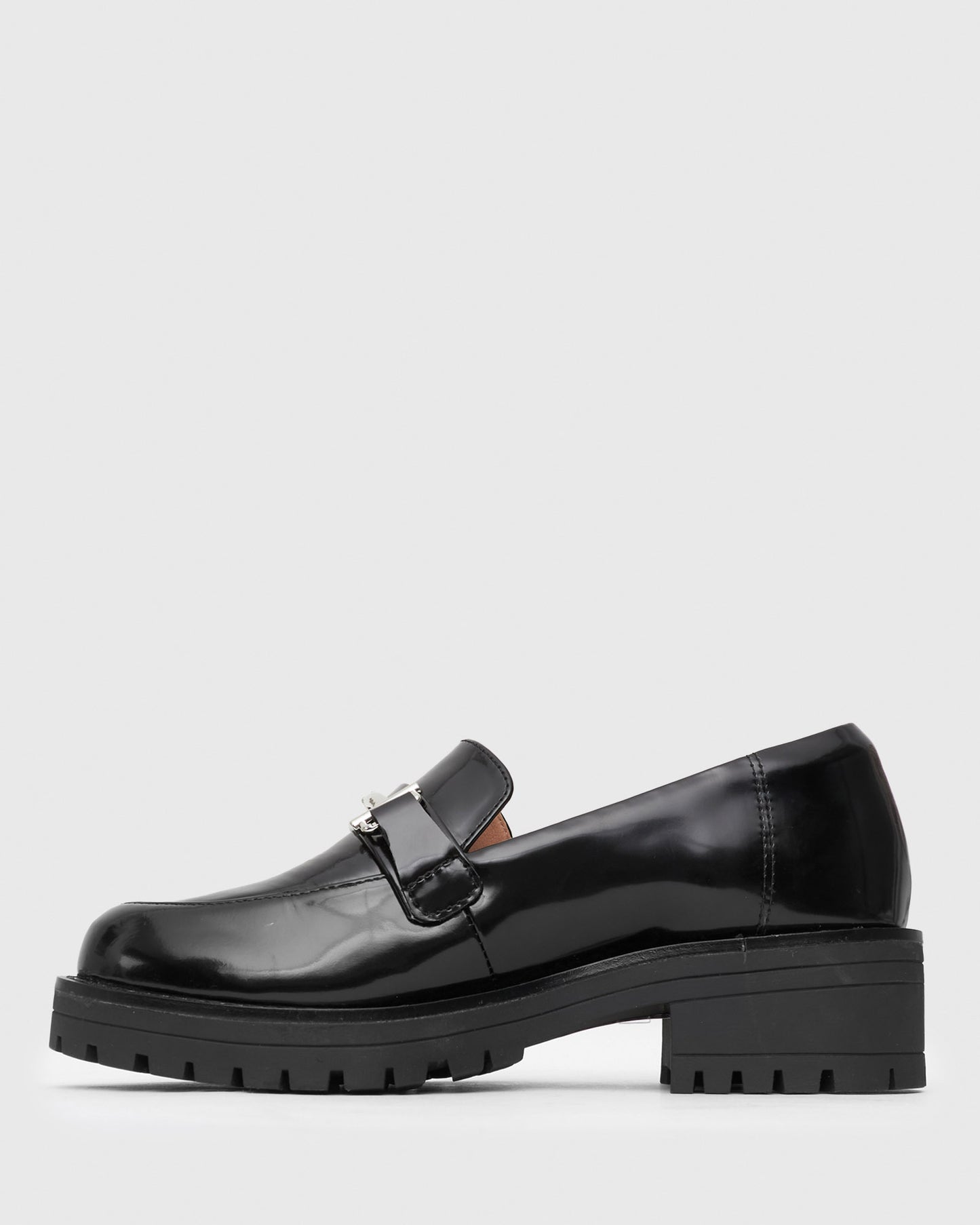 AGATHA Leather Heeled Loafers