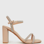 SWEET Square Toe Diamante Sandals