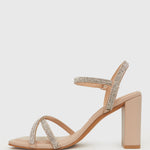 SWEET Square Toe Diamante Sandals