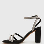 SHY Square Toe Diamante Dress Sandals