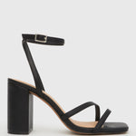 ZELDA Square Toe Heeled Sandals