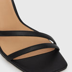 ZELDA Square Toe Heeled Sandals