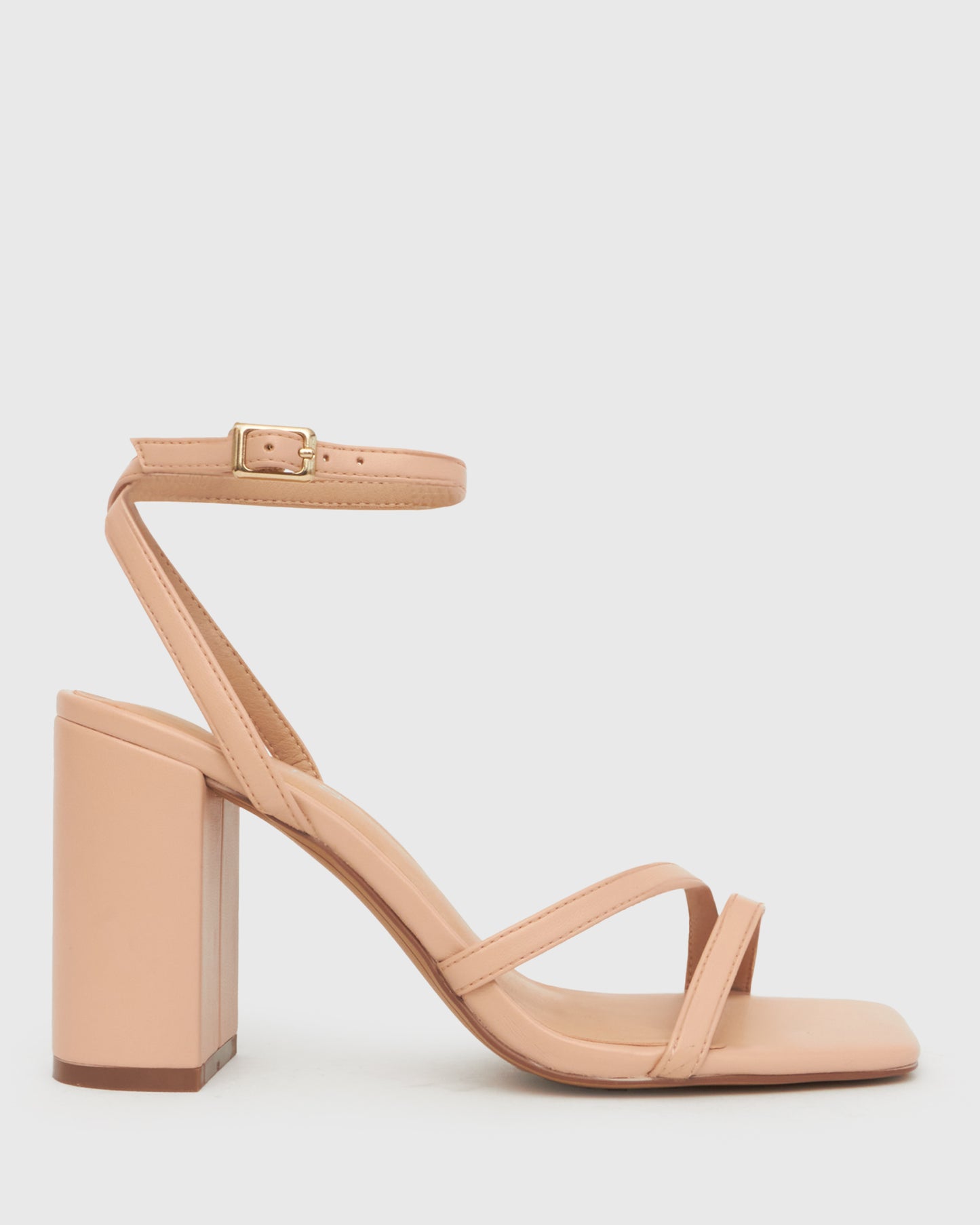 ZELDA Square Toe Heeled Sandals