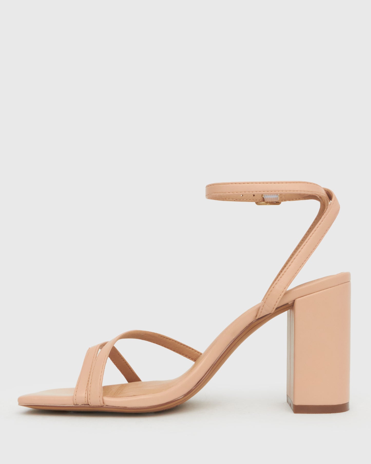 ZELDA Square Toe Heeled Sandals