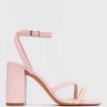 ZELDA Square Toe Heeled Sandals