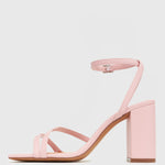 ZELDA Square Toe Heeled Sandals