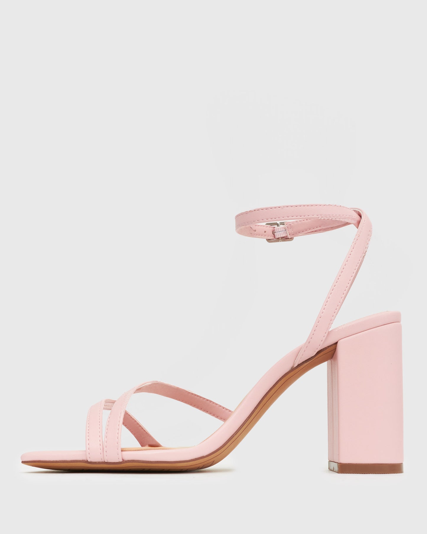 ZELDA Square Toe Heeled Sandals