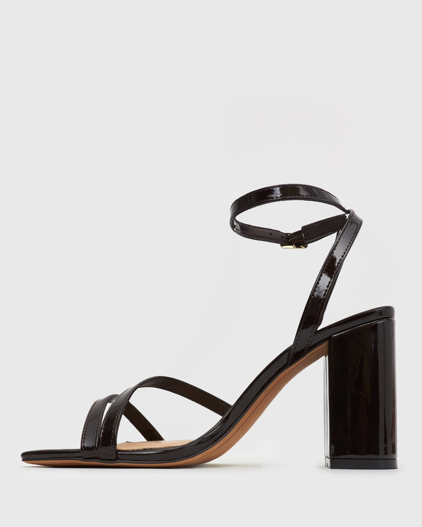 ZELDA Square Toe Heeled Sandals