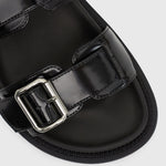 MIDTOWN Feature Buckle Footbed Sandals