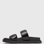 MIDTOWN Feature Buckle Footbed Sandals