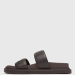 MIDTOWN Feature Buckle Footbed Sandals