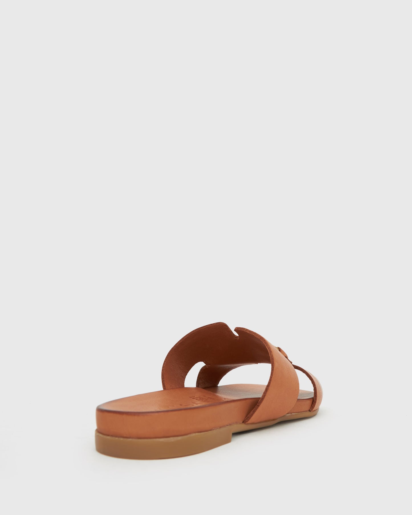 PRE-ORDER FOXY Buckle Leather Slide Sandals