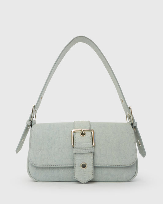 SAVOY Top Handle Buckle Detail Handbag