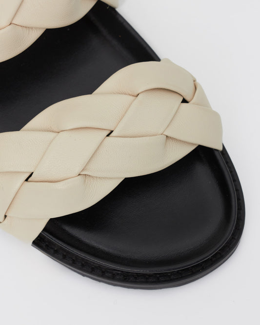 ARUBA Leather Braided Upper Slides