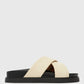 BERMUDA Leather Crossover Slide Sandals