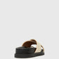 BERMUDA Leather Crossover Slide Sandals