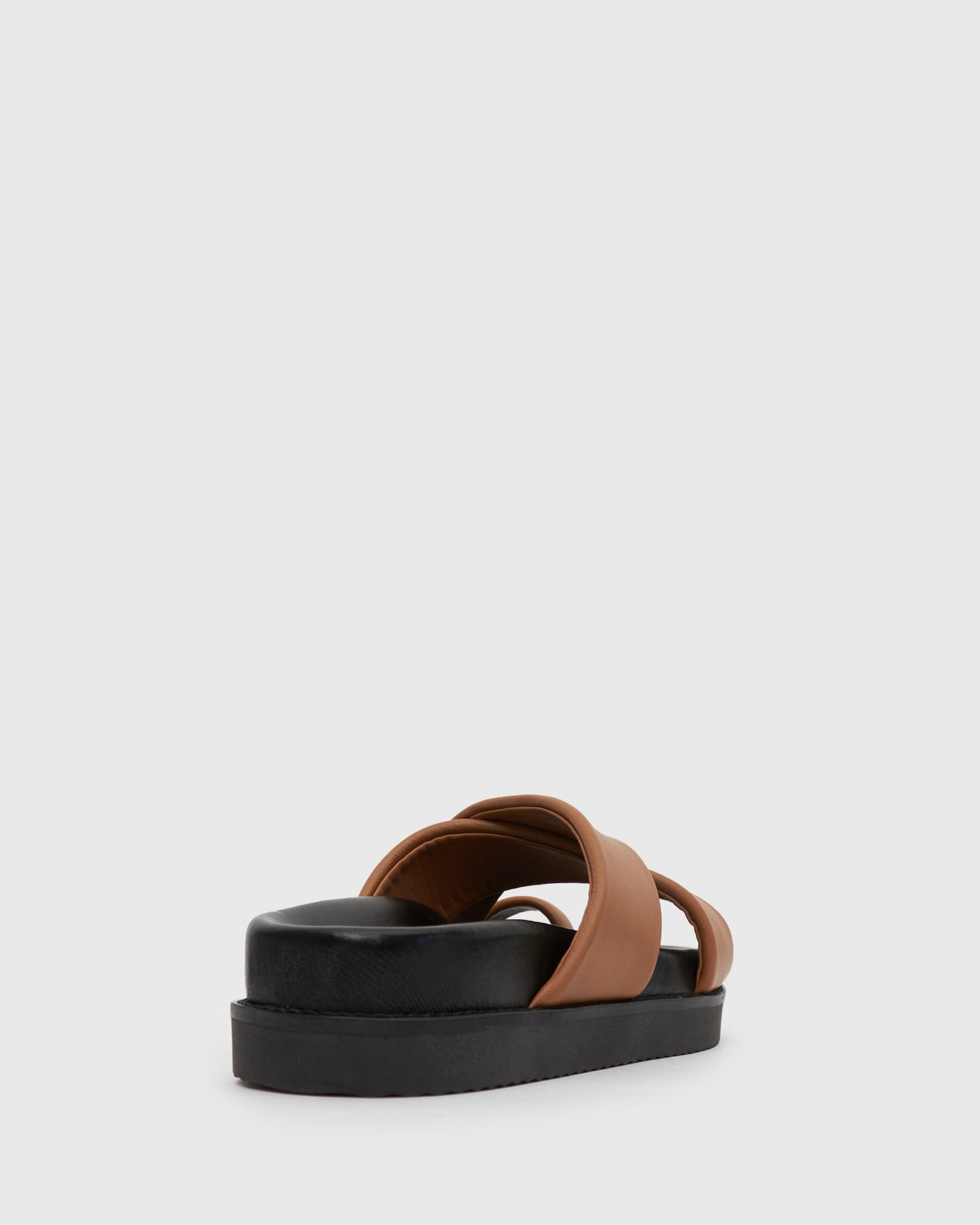 BERMUDA Leather Crossover Slide Sandals