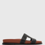 YON Leather Footbed Slides