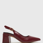 PRE-ORDER EMERY Slingback Mid-Block Heeled Pumps