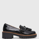 AGGIE Tassel-Detail Leather Loafers