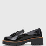 AGGIE Tassel-Detail Leather Loafers