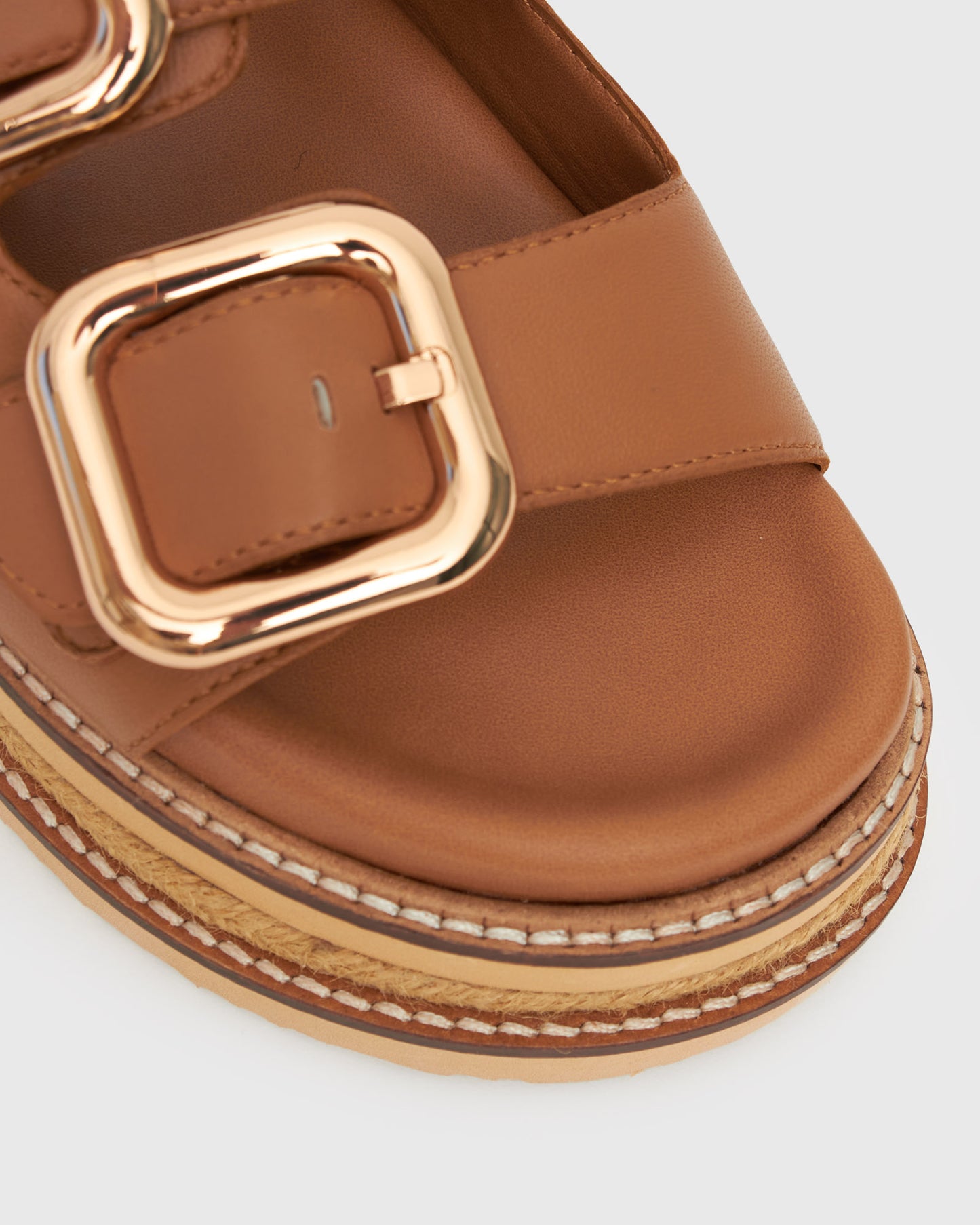 PRE-ORDER HALO Leather Buckle Footbed Slides