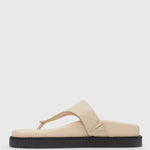 HAILEY Leather Footbed Thong Sandals