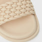 ALLEGRA Leather Plaited Footbed Sandals