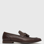 EZRA Leather Tassel Loafers