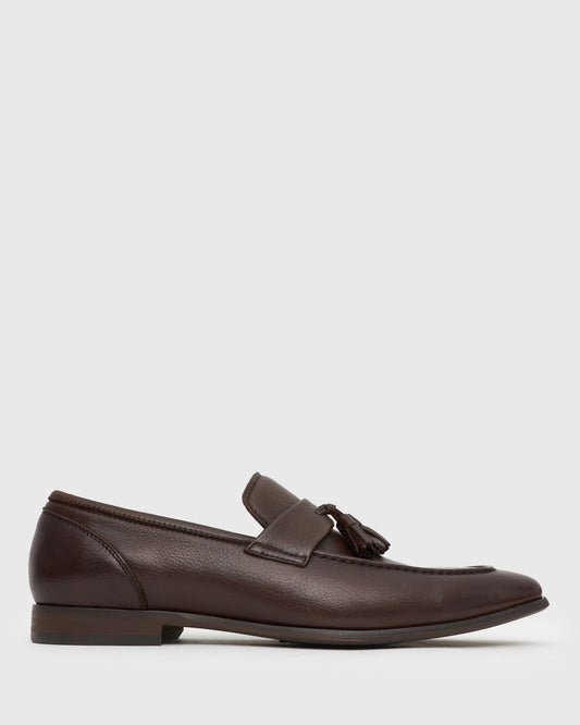 EZRA Leather Tassel Loafers