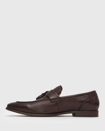 EZRA Leather Tassel Loafers