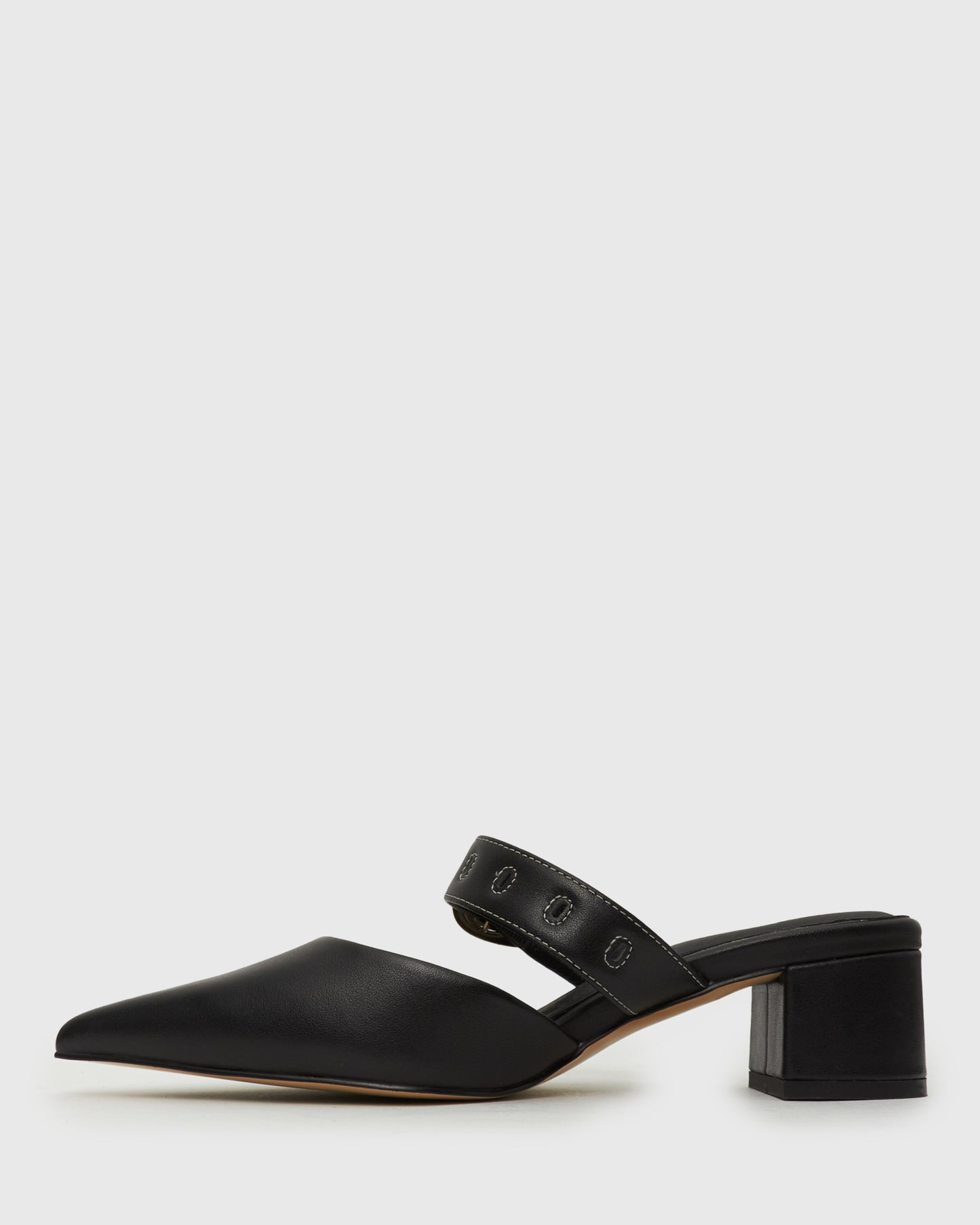 SUNNIE Leather Pointy Dress Mules