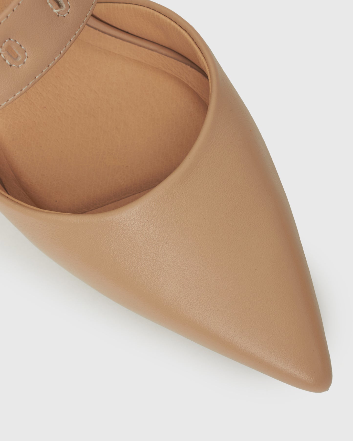 SUNNIE Leather Pointy Dress Mules