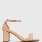 LONDYN Leather Ankle Strap Sandals