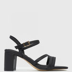 LANE Leather Block Heel Sandals