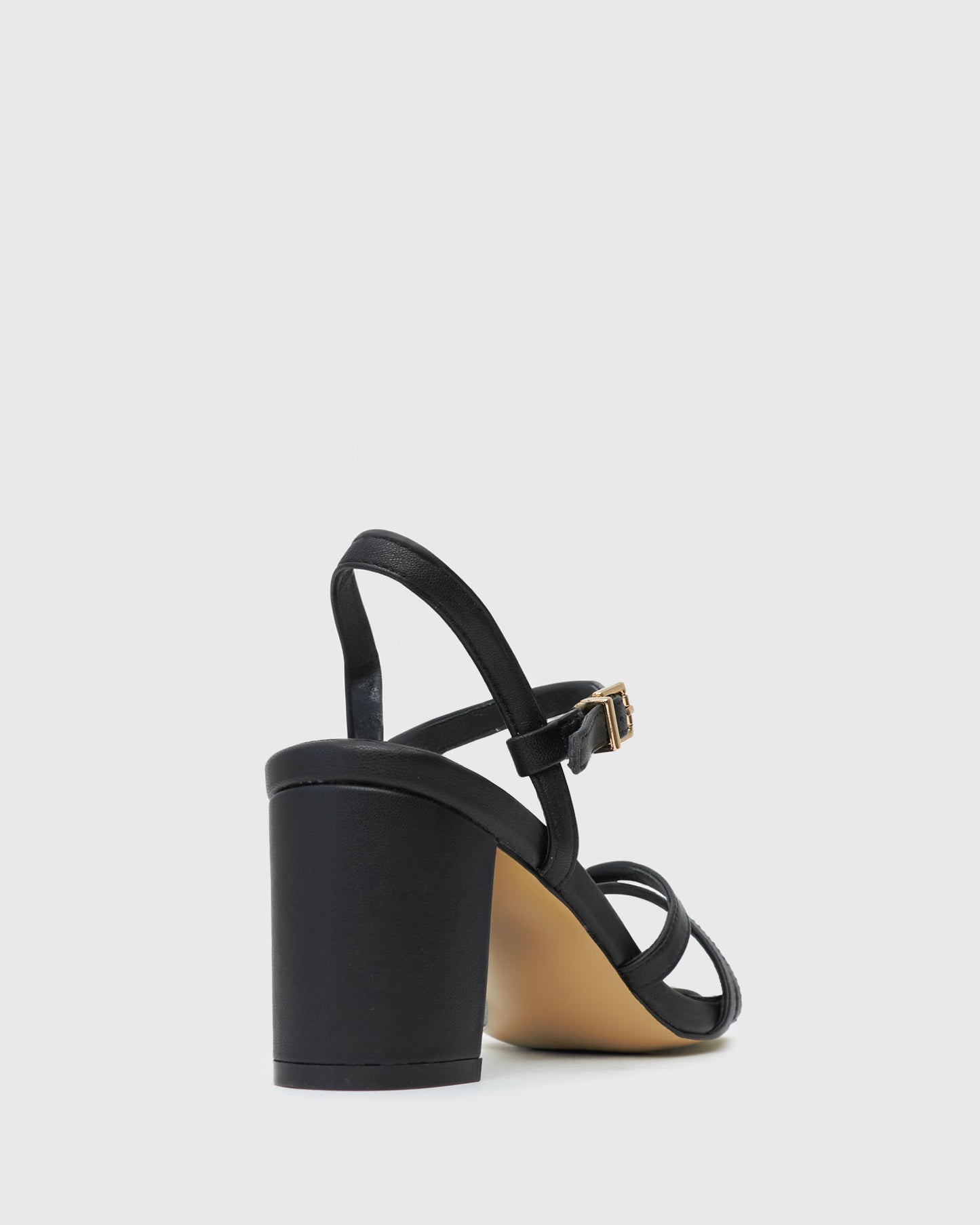 LANE Leather Block Heel Sandals