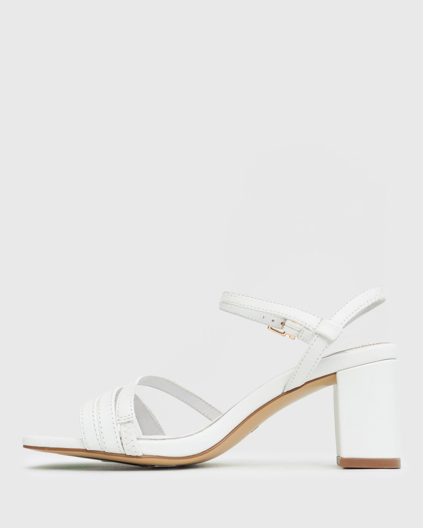 LANE Leather Block Heel Sandals